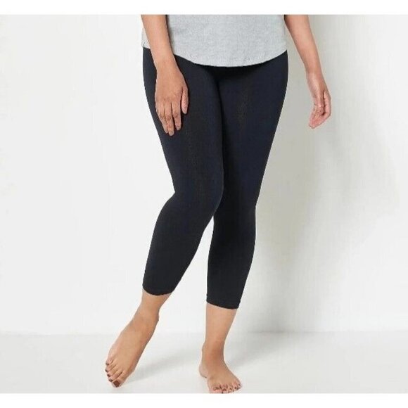 Cuddl Duds Intimates Modal Seamless Crossed Legging Anthracite Medium - Picture 1 of 1